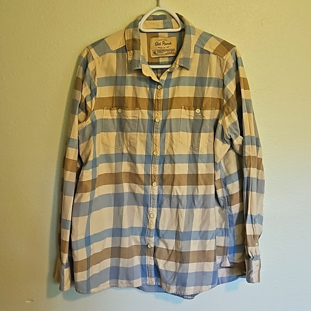 Old Ranch XL Womans Cotton Flannel Shirt